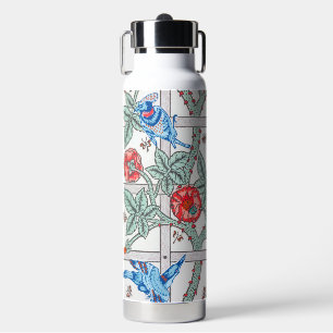 Kletterrosen & kleine Vögel, William Morris Trinkflasche