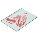 Kletterschuhe Notizblock (Linke Seite)