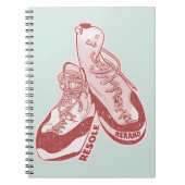 Kletterschuhe Notizblock (Vorderseite)