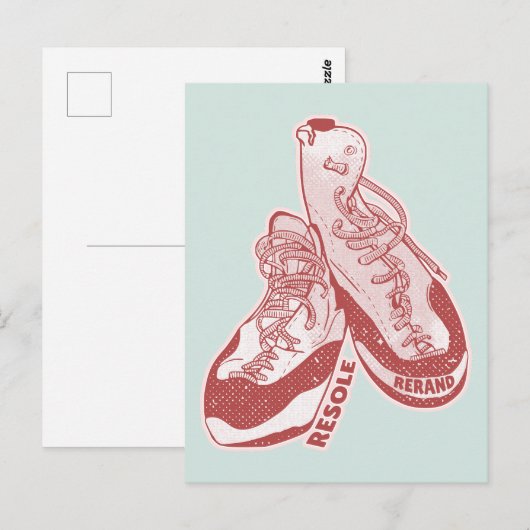 Kletterschuhe Postkarte (Vorne/Hinten)