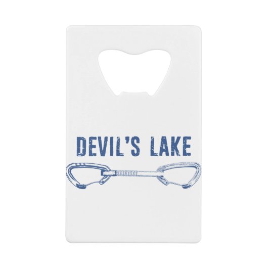 Klettersee des Teufels Schnellziehen Geldbeutel Flaschenöffner (Vorderseite)