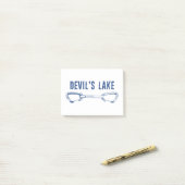 Klettersee des Teufels Schnellziehen Post-it Klebezettel (Auf Schreibtisch)