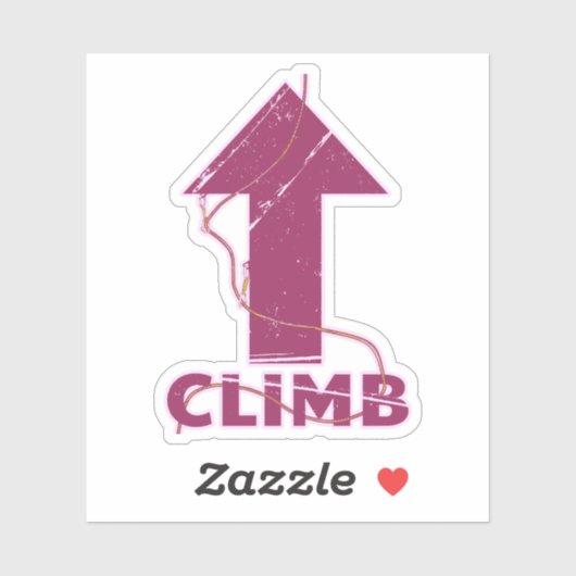 Kletterseil Aufkleber (Blatt)