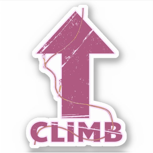 Kletterseil Aufkleber (Vorderseite)