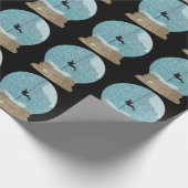 Kletterseil, das Schneekugel abschirmt, einzigarti Geschenkpapier (Ecke)