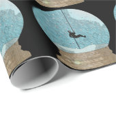 Kletterseil, das Schneekugel abschirmt, einzigarti Geschenkpapier (Rolleneckpunkt)