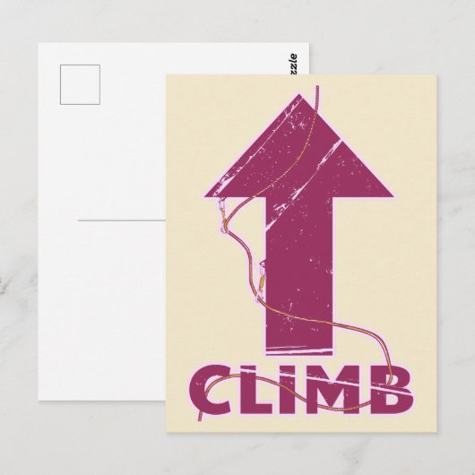 Kletterseil Postkarte (Vorne/Hinten)