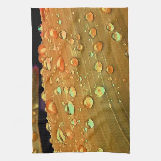 Kletterseile, Spacey Rust Orange Küchentuch (Vertikal)