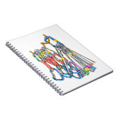 Kletterständer oder Schnellzieher und Kabel Notizblock (Rechte Seite)