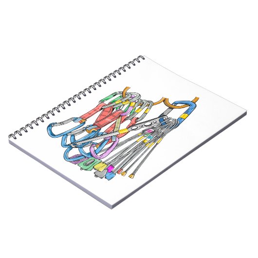 Kletterständer oder Schnellzieher und Kabel Notizblock (Linke Seite)