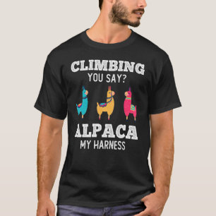 Klettersteig: Alpaca My Harness Rock Klettersteig  T-Shirt