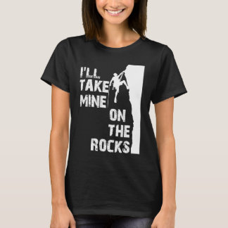 Klettersteig am Rock Ice Drink Wand an Wand T-Shirt