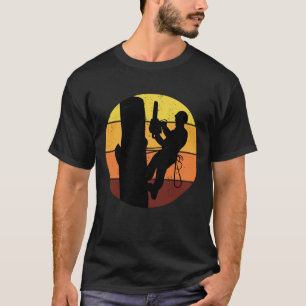 Klettersteig Arborist Tree Klettersteig Vintag Ret T-Shirt