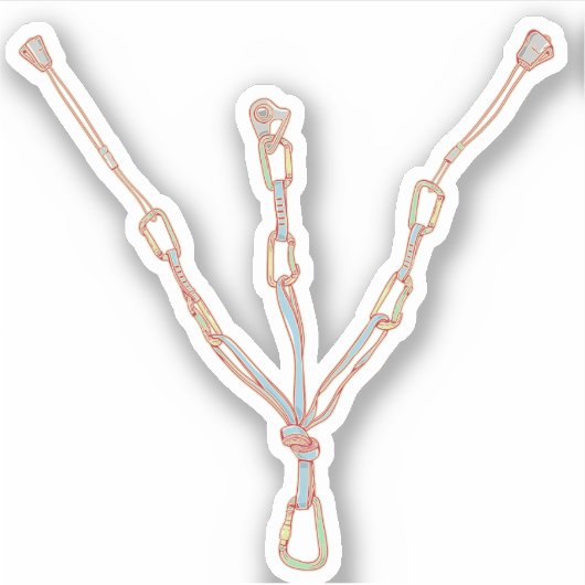 Klettersteig Aufkleber (Vorderseite)