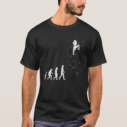 Klettersteig Evolution Bergsteigen T-Shirt (Vorderseite)