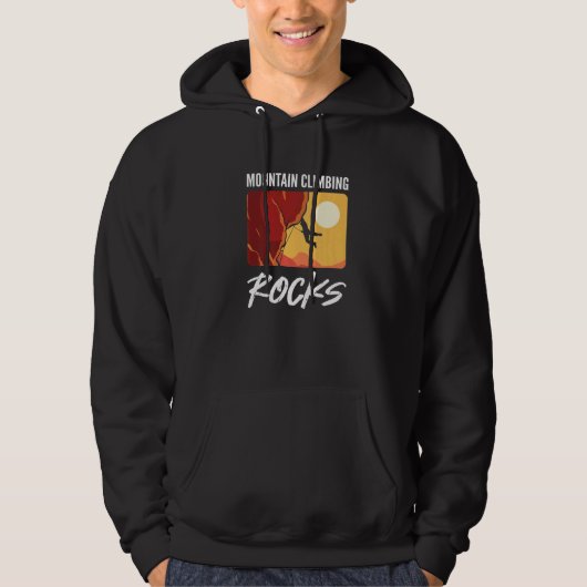 Klettersteig Felsen Bergsee-Zauber Hoodie (Vorderseite)