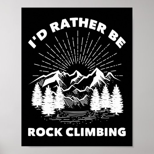 Klettersteig, ich wäre eher Rock Climbing Poster (Vorne)