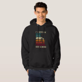 Klettersteig Ich wäre eher Rock Climbing Retro Vin Hoodie (Vorne ganz)