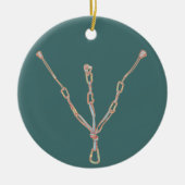 Klettersteig Keramik Ornament (Vorne)