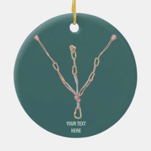 Klettersteig Keramik Ornament (Hinten)