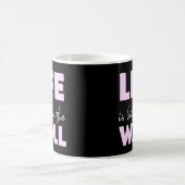 Klettersteig klettern Leben ist besser an der Wand Kaffeetasse (Mittel)