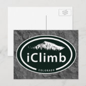 Klettersteig Klettersteig Colorado Rocky Mountain Postkarte (Vorne/Hinten)