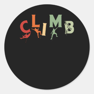 Klettersteig Klettersteig Extrem Runder Aufkleber