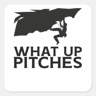 Klettersteig Quadratischer Aufkleber