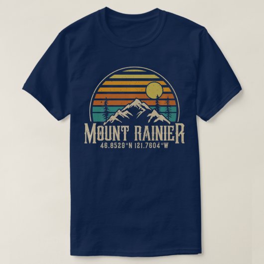 Klettersteig Rainier Washington Summit Club Mount  T-Shirt (Design vorne)