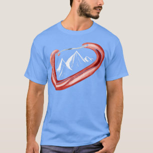 Klettersteig Sicheres Carabiner Camping T-Shirt