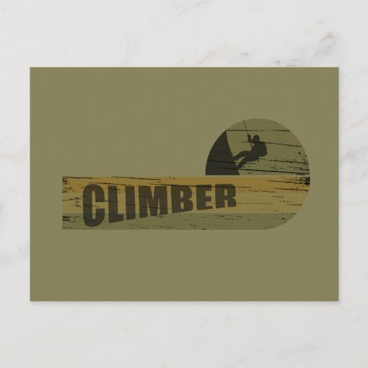 Klettersteig Vintag Feiertagspostkarte (Vorderseite)