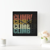 Klettersteig Vintag Quadratische Wanduhr (Zuhause)