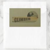 Klettersteig Vintag Rechteckiger Aufkleber (Tasche)