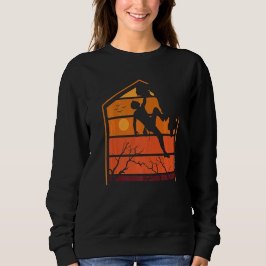 Klettersteig Vintager Felsen Sweatshirt (Vorderseite)