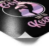 Klettersteig wie Girl Mountain Klettersteig Klette Fotodruck (Ecke)