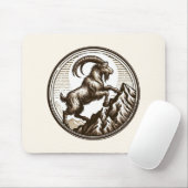 Klettersteig Ziegenkorn Geburtstag Zodiac Mousepad (Mit Mouse)