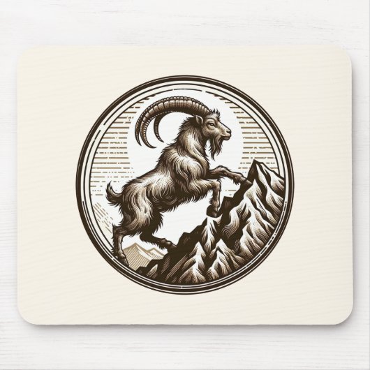 Klettersteig Ziegenkorn Geburtstag Zodiac Mousepad (Vorne)