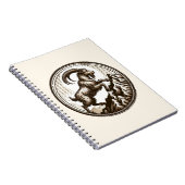 Klettersteig Ziegenkorn Geburtstag Zodiac Notizblock (Rechte Seite)