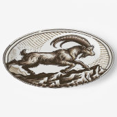 Klettersteig Ziegenkorn Geburtstag Zodiac Pappteller (Schrägansicht)