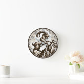 Klettersteig Ziegenkorn Geburtstag Zodiac Runde Wanduhr (Zuhause)