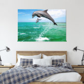 Klettersteige Delphine Leinwand Kunst, Kultur (Insitu (Schlafzimmer))