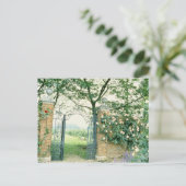 Klettersteige Rose neben der Blume aus Schmiedeeis Postkarte (Stehend Vorderseite)