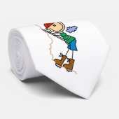 Kletterstickfigur Krawatte (Gerollt)