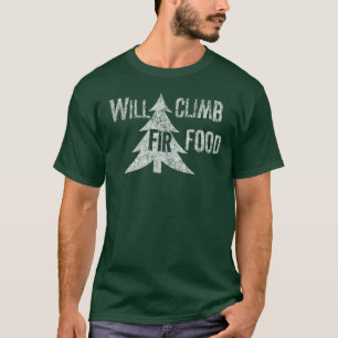 Klettert die Tannen-Nahrung (weiß) T-Shirt