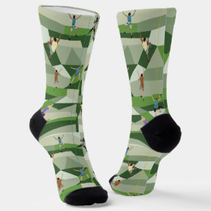 Klettertour in Greens Crew Socken