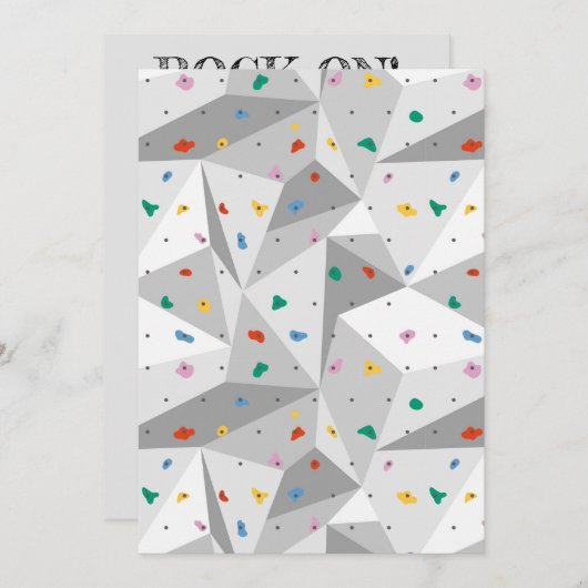 Kletterwand Einladung (Vorne/Hinten)