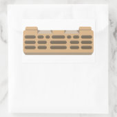 Kletterwand für Hangboard-Boulding Rechteckiger Aufkleber (Tasche)