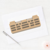 Kletterwand für Hangboard-Boulding Rechteckiger Aufkleber (Umschlag)