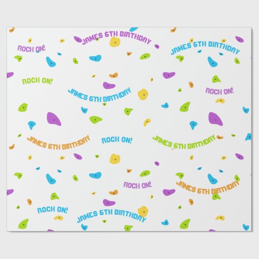 Kletterwand Geschenkpapier (Flach)