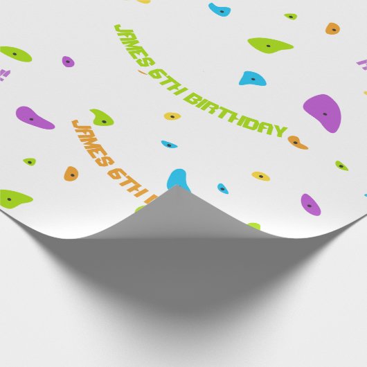 Kletterwand Geschenkpapier (Ecke)